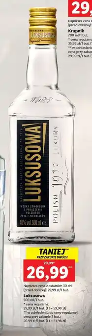 Lidl Wódka luksusowa złota oferta