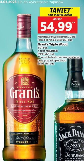 Lidl Whisky grant's triple wood oferta