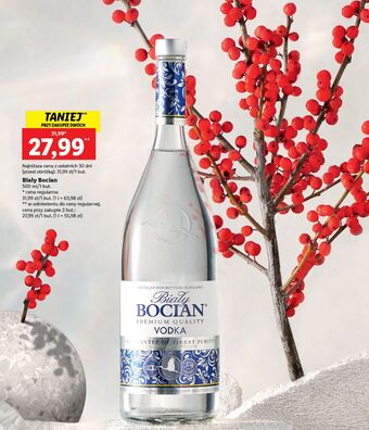 Lidl Wódka biały bocian vodka oferta