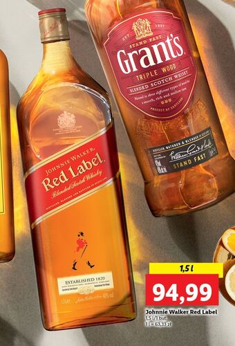 Lidl Whisky johnnie walker red label oferta