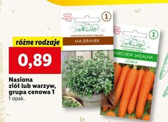 Lidl Nasiona majeranek oferta