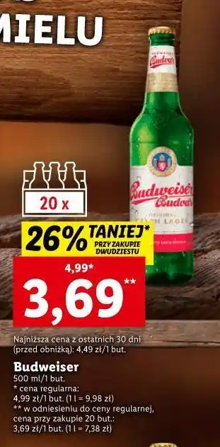 Lidl Piwo budweiser budvar oferta