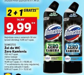 Lidl Żel do wc blue domestos zero kamienia oferta