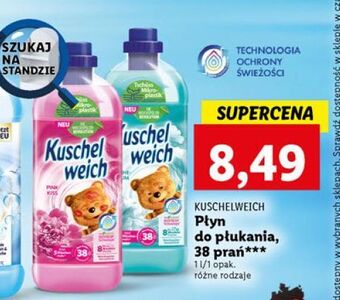 Lidl Płyn do płukania różowy kuschelweich oferta