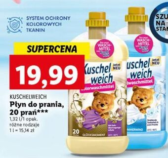 Lidl Płyn do prania vollwaschmittel kuschelweich oferta