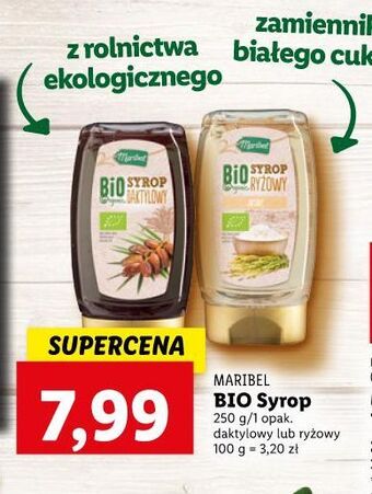 Lidl Syrop daktylowy bio maribel oferta