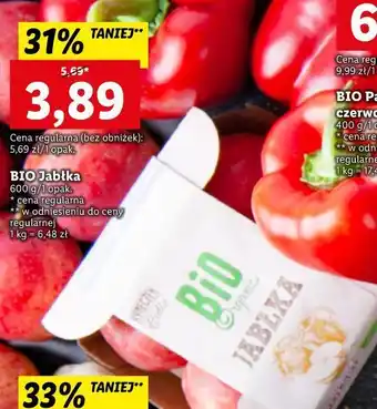 Lidl Jabłka bio organic oferta