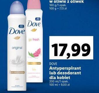 Lidl Dezodorant dove original oferta