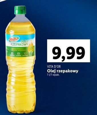 Lidl Olej rzepakowy vita d'or oferta