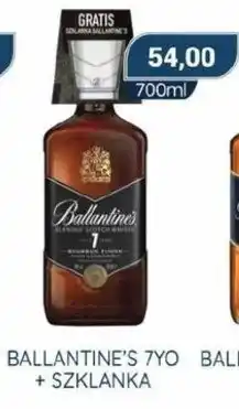 Specjał Ballantine's 7YO whisky 700ml + szklanka oferta