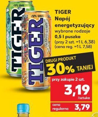 Kaufland Napój mango bomb tiger energy drink oferta