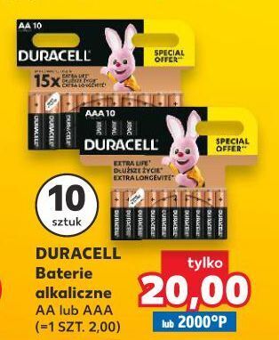 Kaufland Baterie alkaiczne aaa duracell oferta