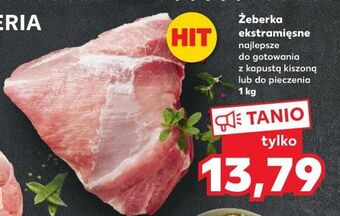 Kaufland Żeberka ekstra mięsne oferta