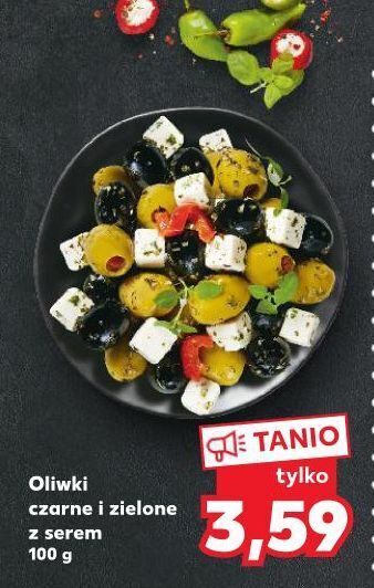 Kaufland Oliwki czarne i zielone z serem feta oferta