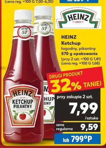 Kaufland Ketchup łagodny heinz oferta