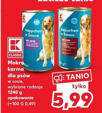 Kaufland Karma dla psa wołowina k-classic oferta