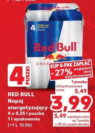 Kaufland Napój energetyczny red bull oferta