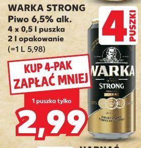Kaufland Piwo warka strong oferta