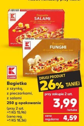 Kaufland Bagietka z pieczarkami k-classic oferta