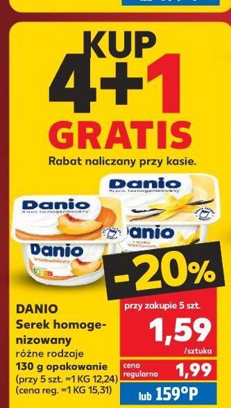 Kaufland Serek brzoskwinia danone danio oferta