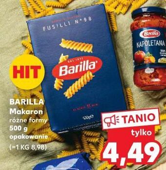 Kaufland Makaron fusilli barilla oferta