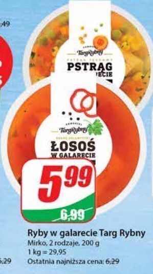 Dino Pstrąg w galarecie z warzywami pomorski targ rybny oferta