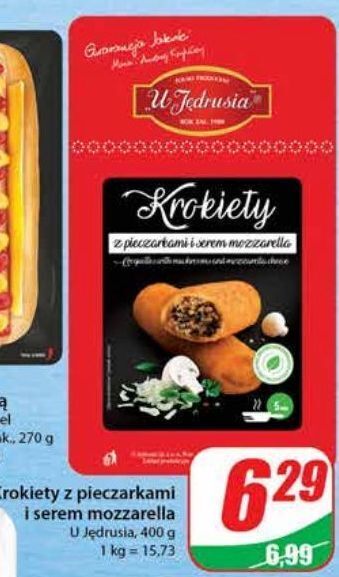 Dino Krokiety z pieczarkami i serem mozzarella u jędrusia oferta