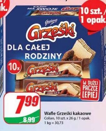 Dino Wafelek dziel na 6 kakaowy grześki oferta