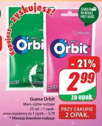 Dino Guma do żucia bubblemint drażetki orbit oferta