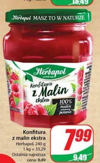 Dino Konfitura z malin herbapol oferta