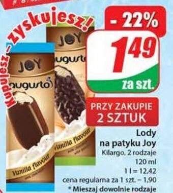 Dino Lód vanilla flavour w polewie czekoladowej augusto joy oferta