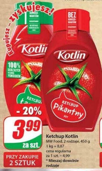 Dino Ketchup łagodny kotlin oferta
