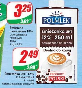 Dino Śmietanka uht 12% polmlek oferta