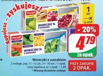 Dino Woreczki z suwakiem 1 l paclan oferta