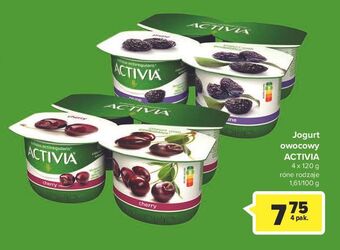 Carrefour Jogurt suszona śliwka danone activia oferta