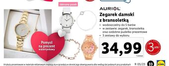 Lidl Zegarek damski auriol oferta