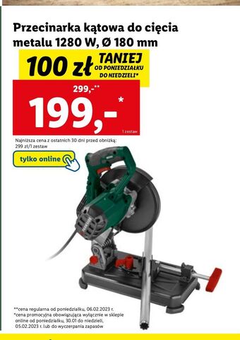 Lidl Przecinarka 1280 w parkside oferta