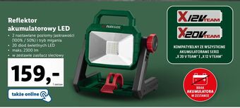 Lidl Reflektor akumulatorowy led 10w parkside oferta