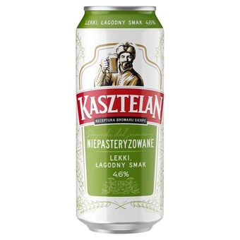 Topaz Kasztelan piwo jasne niepasteryzowane 500 ml oferta