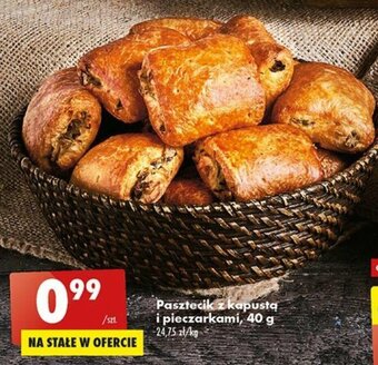 Biedronka Pasztecik z kapustą i pieczarkami 40g oferta