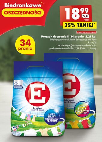 Biedronka Proszek do kolorowych i ciemnych tkanin e oferta