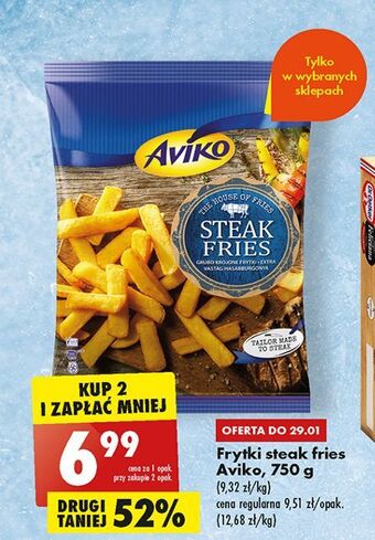 Biedronka Frytki aviko steak fries oferta