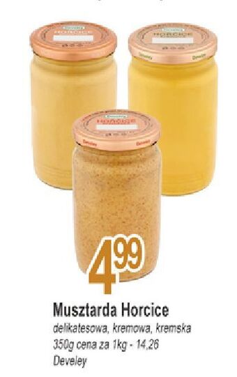 E.Leclerc Musztarda delikatesowa kremowa develey horcice oferta
