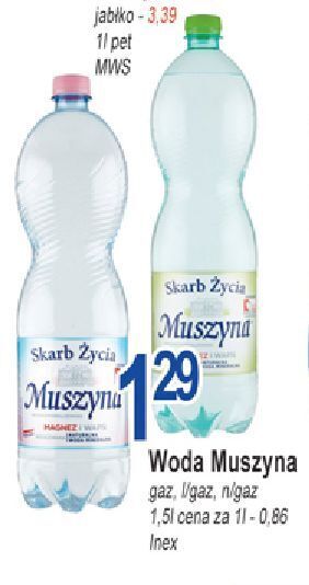 E.Leclerc Woda gazowana muszyna skarb życia oferta