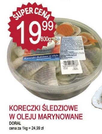 E.Leclerc Koreczki śledziowe w oleju doral oferta
