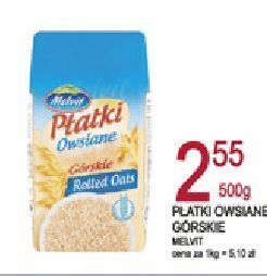 E.Leclerc Płatki owsiane górskie melvit oferta