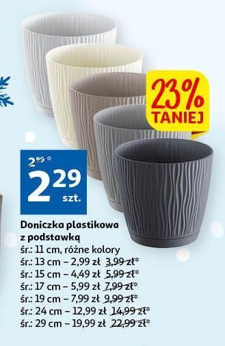 Auchan Doniczka plastikowa 13 cm oferta