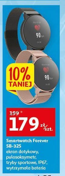 Auchan Smartwatch fore vive sb-325 różowo złoty forever oferta