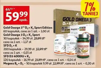 Auchan Witaminy dla osób aktywnych fizycznie olimp labs gold omega 3 d3 + k2 oferta