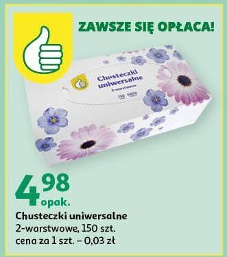 Auchan Chusteczki uniwersalne podniesiony kciuk oferta